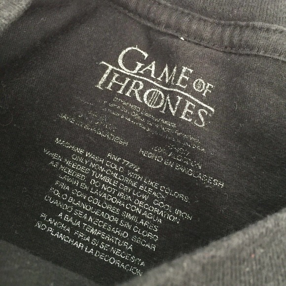 Game of Thorns I Drink and Thoen Short Sleeve T-Shirts Small Black Tv Promo S - Picture 3 of 5